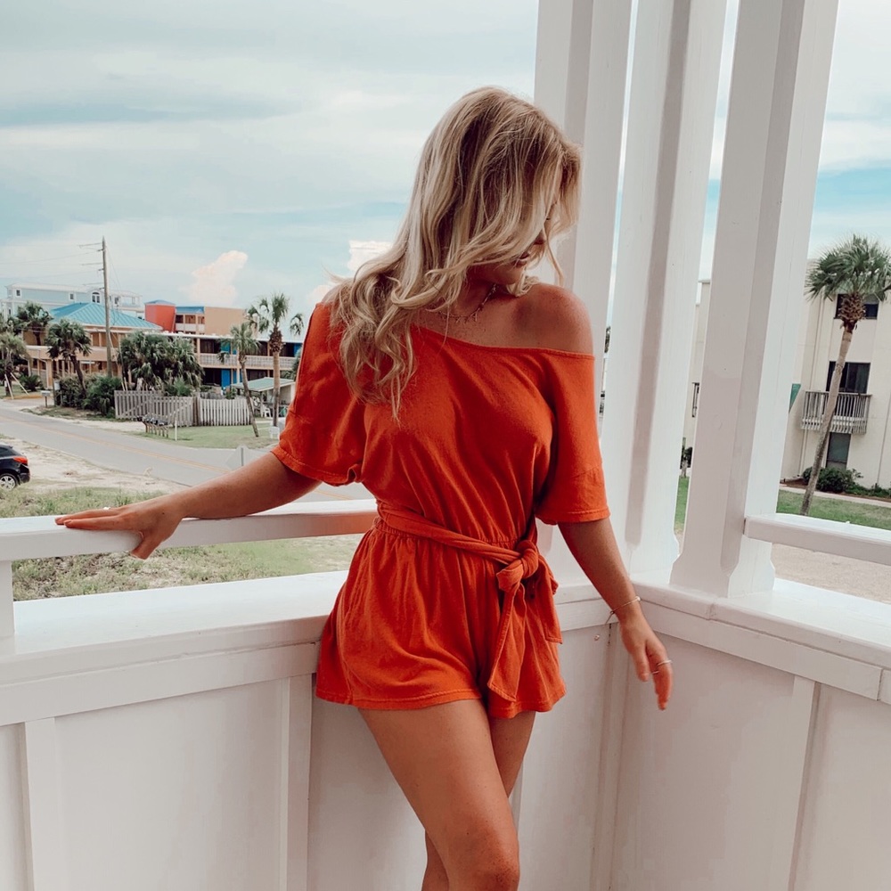 Free People off the shoulder romper